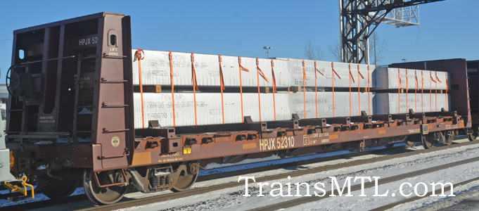 Car/wagon HPJX52310 left side with load/ coté gauche avec charge